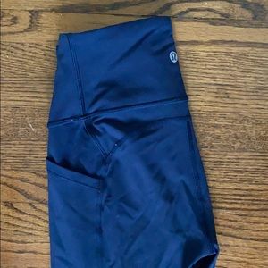lululemon full length navy leggings